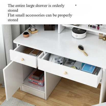 Makeup table bedroom with mirror storage integrated, for small apartment or space,  simple multi-functional,  Internet dresser