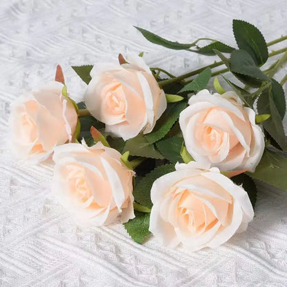 1/5/10/20pcs Roses Artificial Flowers Rose Flower Branch Artificial Red Roses Realistic Fake Rose for ANY SPECIAL OCCASION including PATRIOTIC, Home Decor