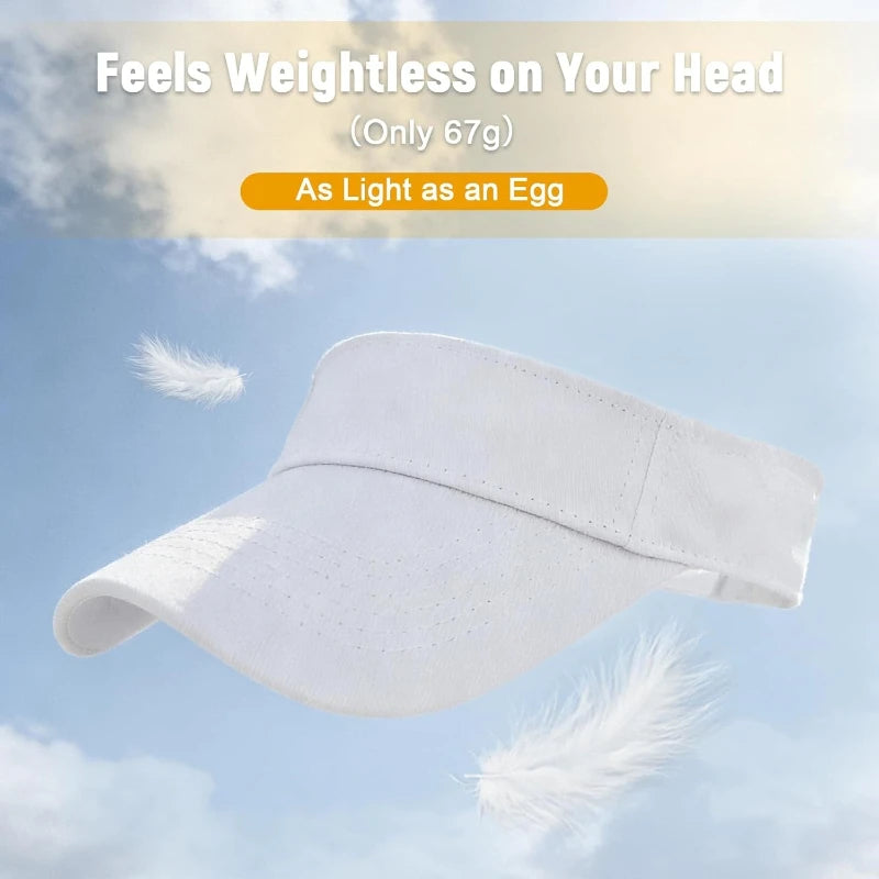 1pc Structured Brim Quick-Dry Sun Visor Hat for Women/me.  Lightweight Sun Protection Sports Visor for outside activities