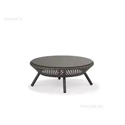 Luxury Rattan Outdoor Garden Sofa/Chair for Courtyard.  Backrest Armchair Sofa Leisure  Rattan Single Sofa /Chair.