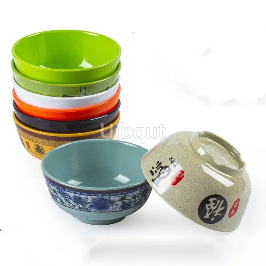 4.5 -5 inch 2 -10 piece set,  Break resistant Melamine Bowl for Thickened Flower Rice Soup or snacks.