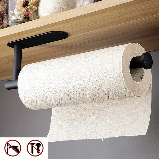 Kitchen Paper Towel Holder,  Adhesive Tissue Hanger,  Toilet Roll Paper Dispenser,  Cabinet Storage Napkin Rack, Bathroom Accessories