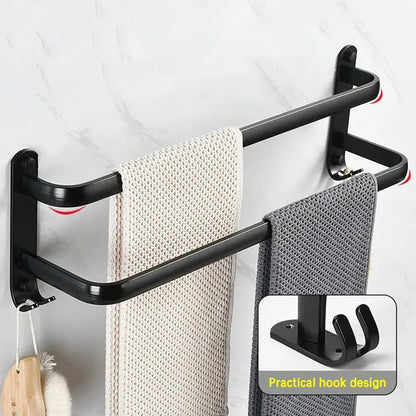 Single-layer/Double-layer/Triple-layer Towel Holder, Towel Storage,  Towel Rack  for Bathroom/Kitchen. Multi-layer Wall-mounted Towel Rack