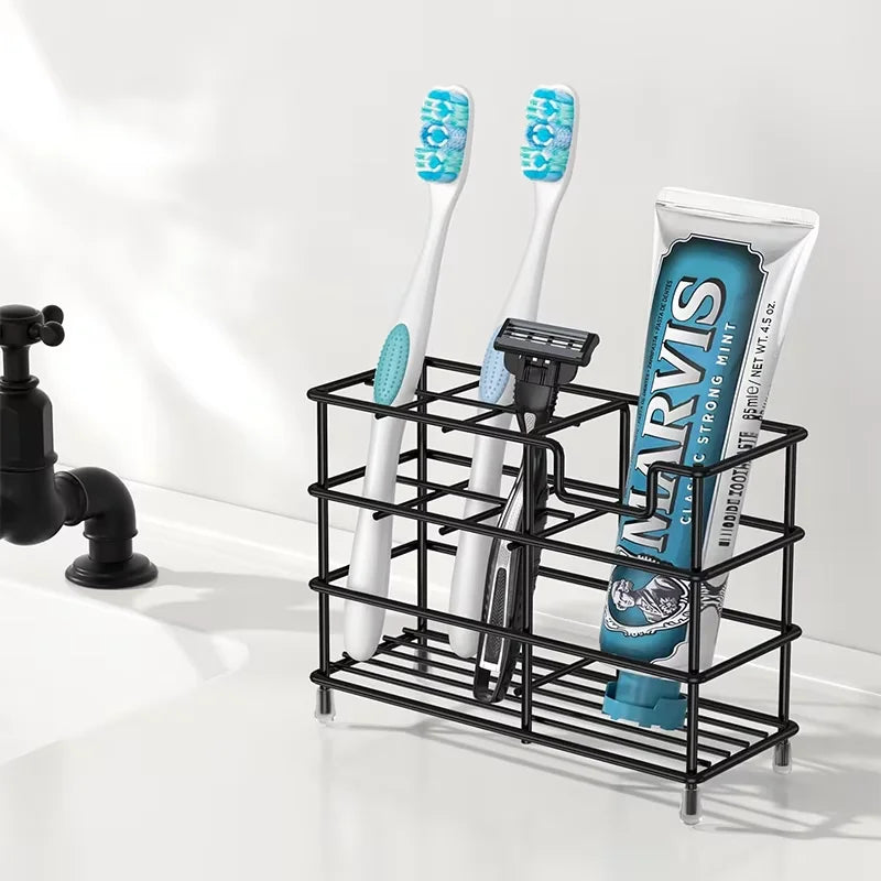 Bathroom Toothbrush Holder,  304 Stainless Steel Tooth Brush Holder,  Toothpaste Holder Stand, Bathroom Accessories Organizer