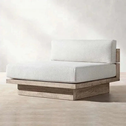 Japanese Style,  Waterproof and Sunscreen Garden Sofa, Minimalist Designer, Modern Garden Sofa, Artistic Outdoor Furniture,