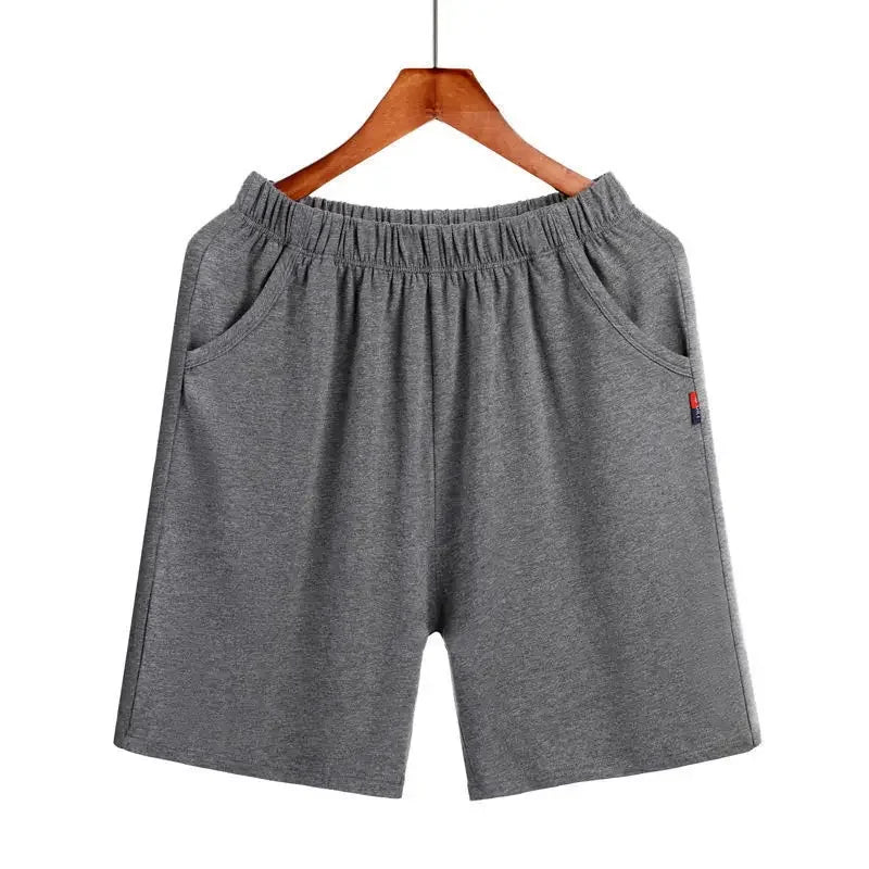 Shorts Men Pajama Pants. Combed Cotton Casual Summer Home Sports Cropped Pants.  Thin Home Shorts,  Solid Sleeping Pants