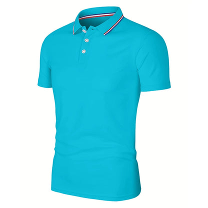 Sale on Men's Summer Casua, l Breathable, .Comfortable Polo Shirt.  Solid Colors, High Quality Short Sleeve Shirt