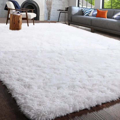 Fluffy Rugs for Bedroom Fuzzy Area Rugs for Living Room, and Soft Kids Carpet .  Non Slip Rugs for Hardwood Floors