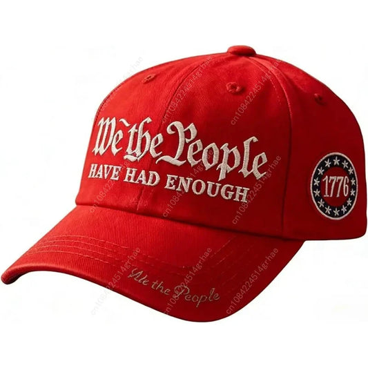 Vintage 250th Anniversary USA We The People Have Had Enough Baseball Cap for Men Women Adjustable Strapback