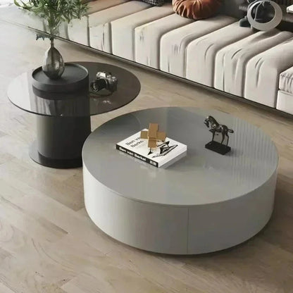 Coffee Table for Living Room Table, Nesting Neatly Round Coffee Tables,  Center Tables Living Room,  Balcony  Room Furniture