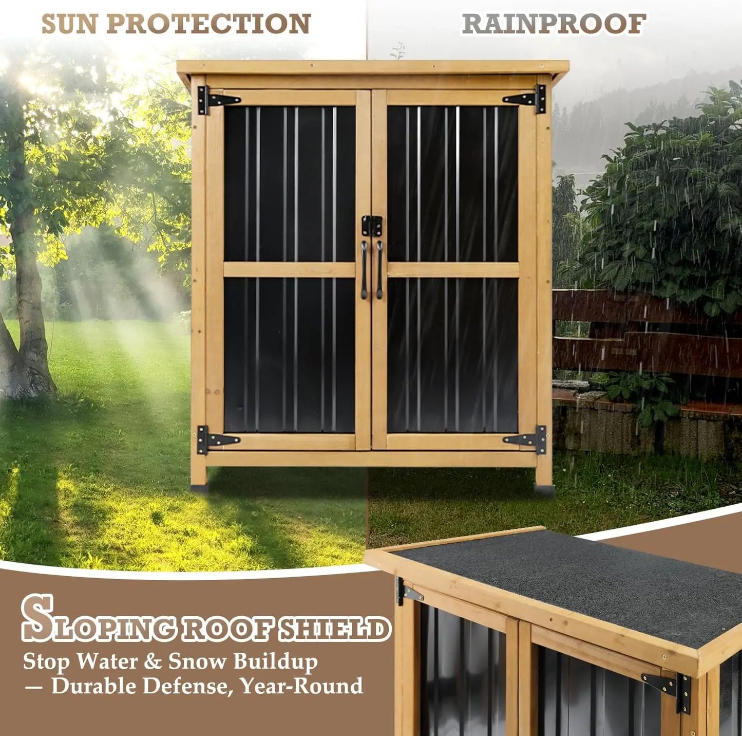 Outdoor Storage Shed, Garden Storage Cabinet
