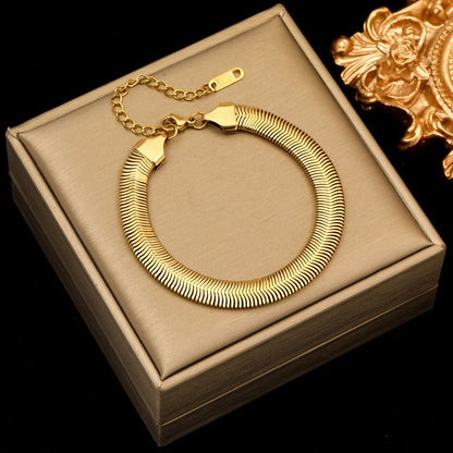 Stainless Steel Twisted Bracelet Bangles For Women.  Trendy 18K Gold Plated Wrist Chain,  Waterproof Jewelry Gift for MOTHERS DAY GIFT!!!