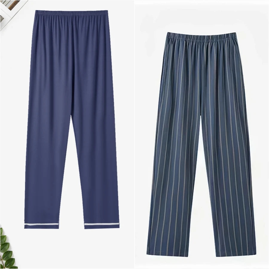 Pajama Pants.  Men's Summer wear.  Thin  and Loose in Large Size Trousers.  Home Pants