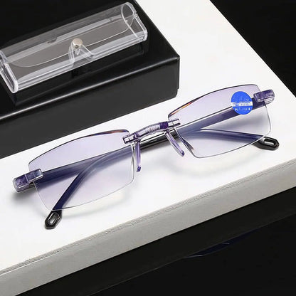 1PC Mens/Womens Smart Glasses with Automatic Adjustment.  Magnifying Glasses.  Reading Glasses, Anti-blue Light  +1.5-+4.0 Eyewear.    + 1.00 is the only one Completely gone,  and +4.00 is the most available.  For ALL Others