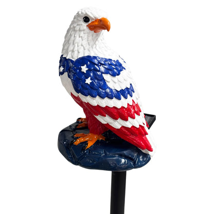 Eagle Solar Lights Waterproof Decorative Solar Powered Eagle Stake Lights for Lawn,Patio,  Yard.  Patriotic Decor.  Styles A and B are available.