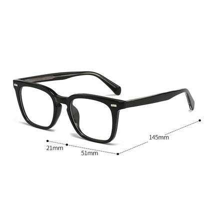 Transparent Square Men's Reading Glasses,  TR90 Large Frame,  Blocks  Harmful Blue Light, Myopia, Prescription Glasses For Women/MEN