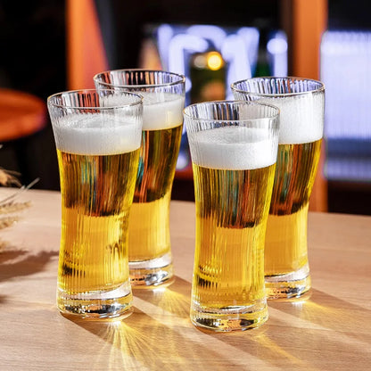 370ml/495ml Beer Glass Creative Beer Glass Luxury Cocktail Glass Large Capacity Beverage Cup Juice Cold Drink Mugs Bar Glassware