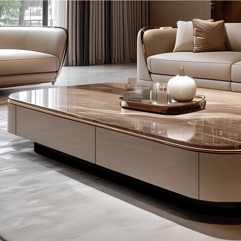 Italian Luxury Coffee Table for Living Room. Modern,  Clear Mechanism for Coffee Table. Aesthetic Unique Lounge Suite Furniture