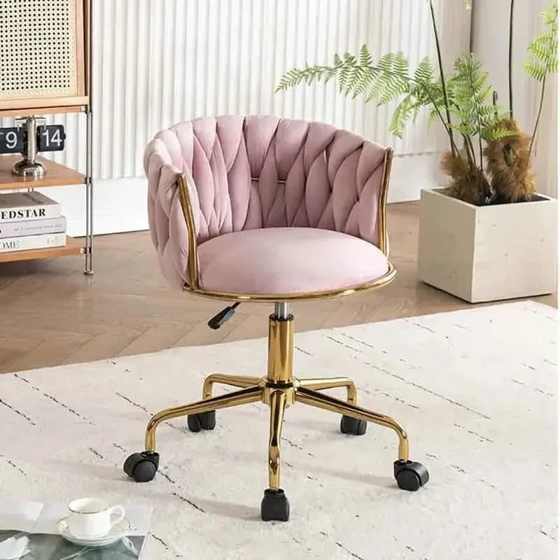 Pretty Vanity  Chair for Girls Bedroom,  Makeup Chair,  Girls Bathroom.  ,,Comfortable for Long Periods of Time,, Backrest,  Lift Swivel Chair