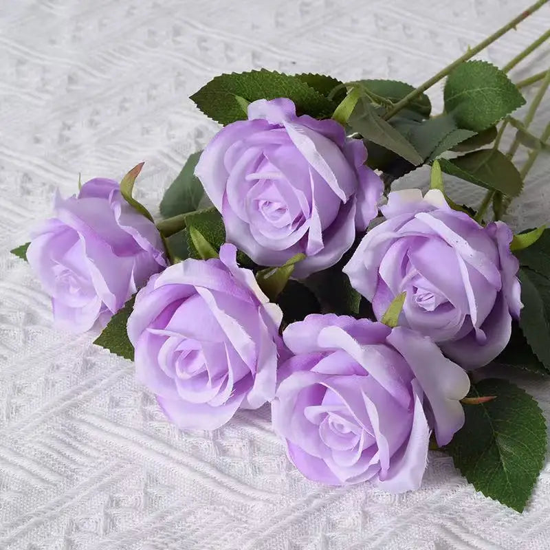 1/5/10/20pcs Roses Artificial Flowers Rose Flower Branch Artificial Red Roses Realistic Fake Rose for ANY SPECIAL OCCASION including PATRIOTIC, Home Decor
