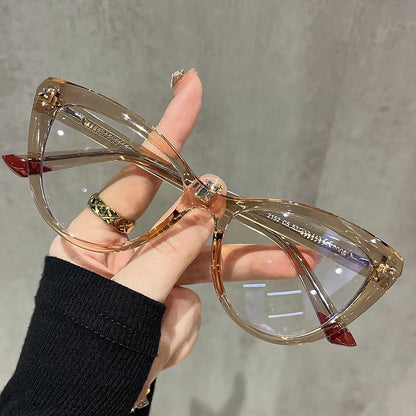 Stylish Cat-eye Frames for  Women.  Computer,  Anti- Blue Light Reading Glasses.  Also,   Customizable Prescription, Myopia /Hyperopia Glasses.