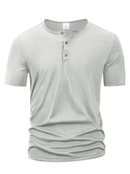 Mens Henley T-shirts,  Buttons,  Slim, Casual, Mens Solid Color,  Short Sleeve Sports T-shirt shirt.  Theres a Lt. Grey thats gone and every other color ha some of mostly everything.