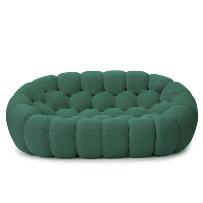 78'' Modern Curved Boneless Sofa.  Comfy,  3D Knitted Fabric in 5 colors.   Loveseat Couch,  Football-Shaped Lazy Floor Sofas for Living Room