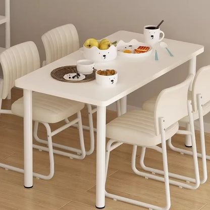 Dinner Table,  Extendable,  Dining Table and Chairs,  European Luxury,   Small Space Foldable Kitchen Dining Room Set  with 4  Chairs