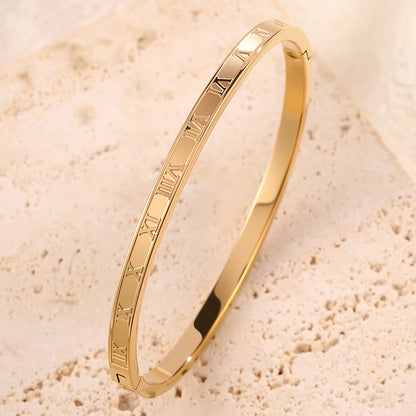 5/1pcs Sparkling Zirconia Inlaid Stainless Steel Bracelet Set for Women,  Stackable Bangles Fashion Non Fading Jewelry Gift.  Perfect for Mothers Day!