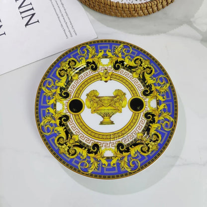 Vintage Ceramic Dinner Plate 8 Inch /10 Inch Creative Bone China.   Western Steak, Dessert,  Salad Plate, Gift Box Set for this pattern.