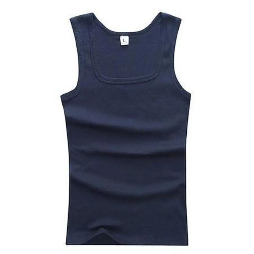 Sale Men's Sleeveless Breathable Fitness Vest,  Basic Elastic Tank Top , Men's Cotton Bodybuilding T-shirt,  Classic Colors,