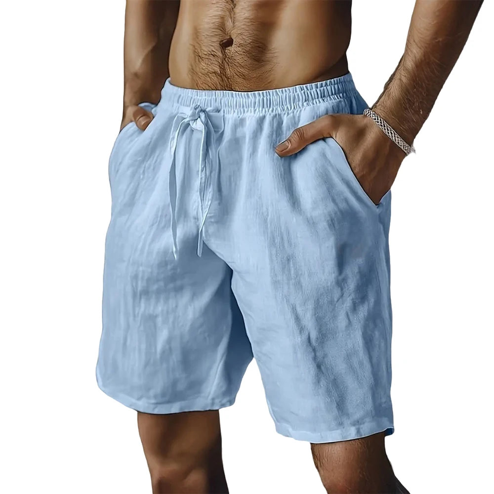 Summer wear Men's Breathable Shorts, Hawaii Beach Short Pants in Solid Colors. Loose Lightweight Short Streetwear