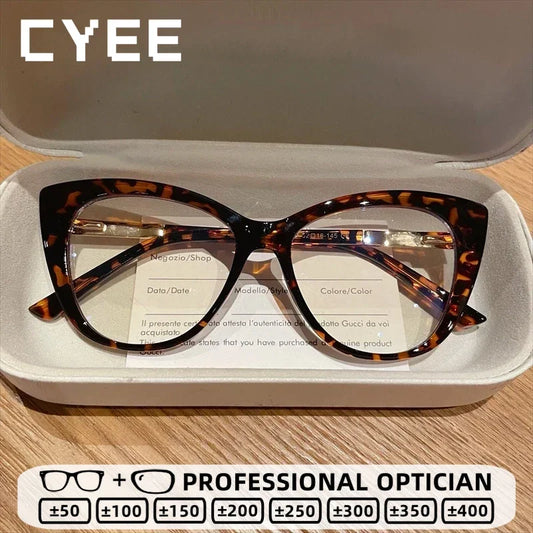 TR90 New Fashion Cat Eye Anti-Blue Ray Reading Glasses,  Photochromic Myopia,   Customization Prescription, Optical Eyewear.  SO MANY Choices