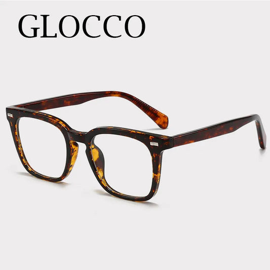 Transparent Square Men's Reading Glasses,  TR90 Large Frame,  Blocks  Harmful Blue Light, Myopia, Prescription Glasses For Women/MEN