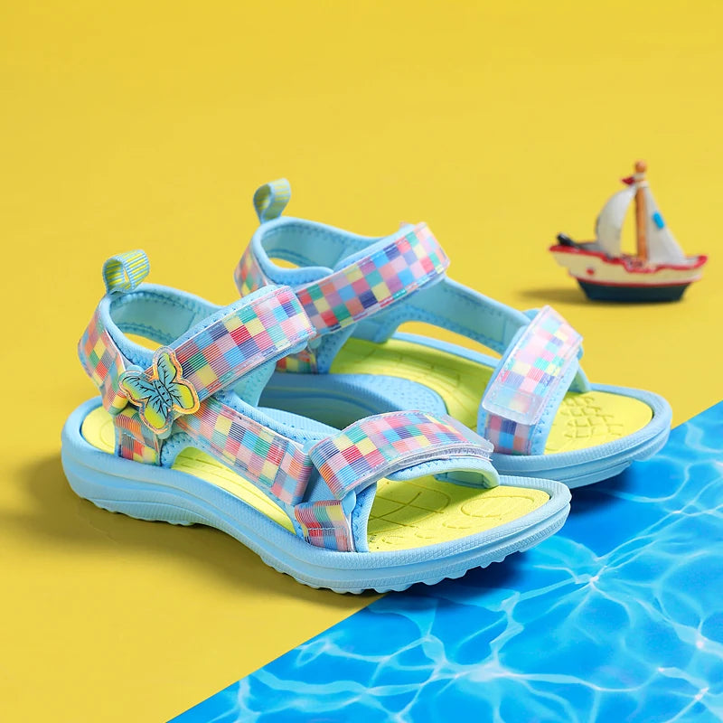 Summer Childrens Sandals , Baby Girls/Toddlers,  Soft Non-slip Princess Shoes,  Baby Cute,  Pearl Princess .