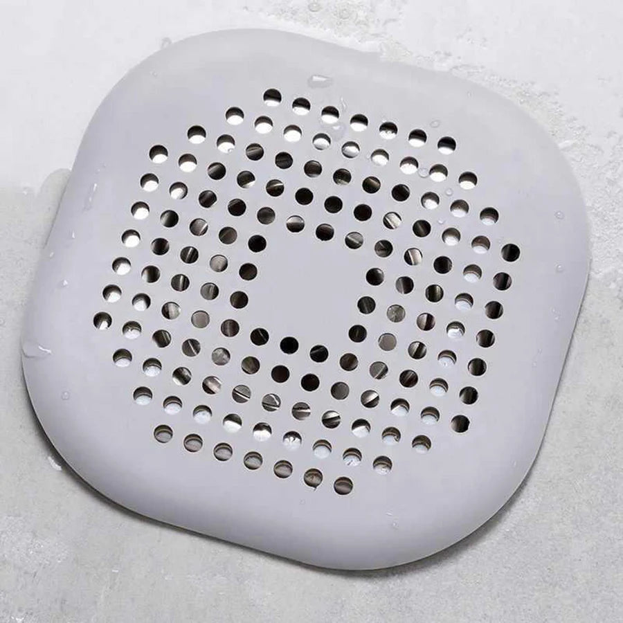 Square Silicone Drain Cover, Bathroom Drain Hair Filter, Drainage Cover.