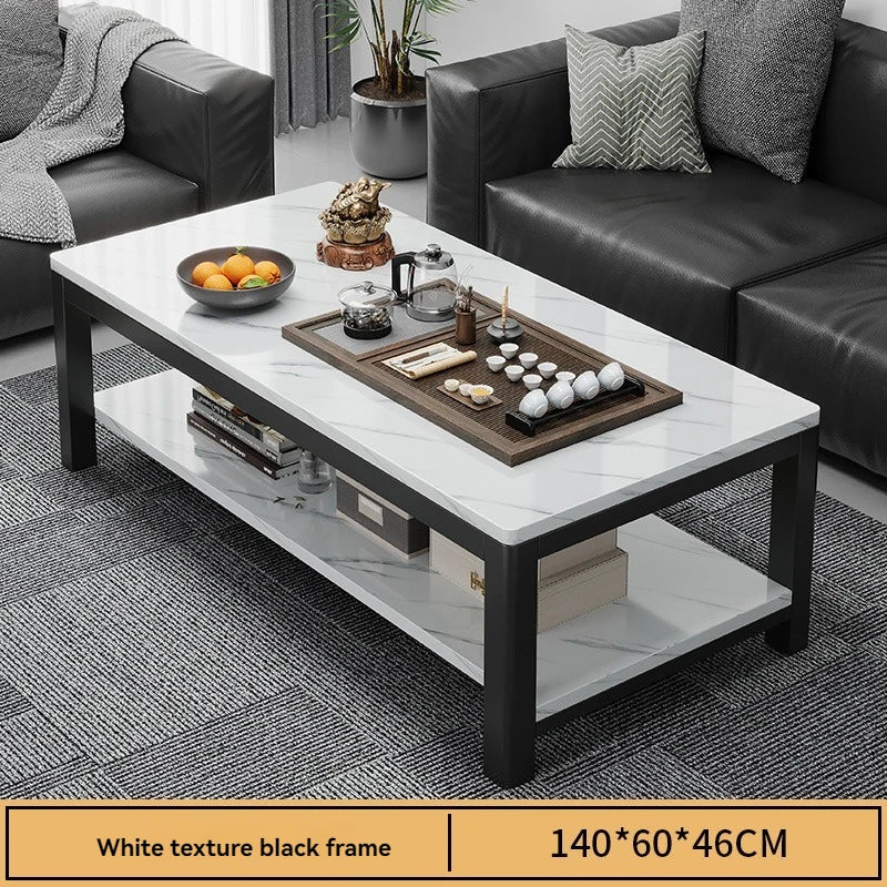 Tea table, living room, household, small apartment, next to sofa, office, marble patterned tea table,