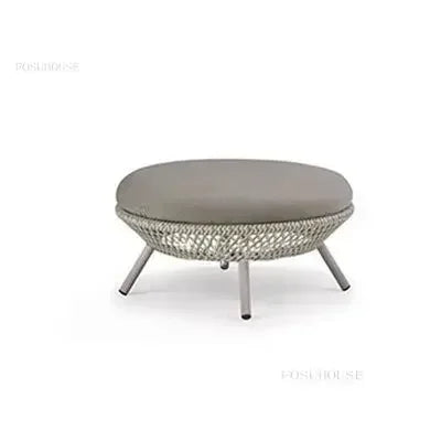Luxury Rattan Outdoor Garden Sofa/Chair for Courtyard.  Backrest Armchair Sofa Leisure  Rattan Single Sofa /Chair.