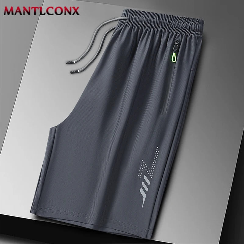 Summer Men's Shorts,  Cool Sportswear,  Running Shorts,   Casual Bottoms for  Fitness,  Training,  Jogging, Short Pants Men Black Gray