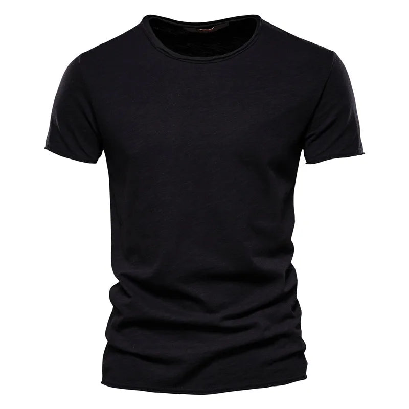 100% Cotton Mens T-shirt,  Casual, Soft,  Summer Thin T-shirts.   Men's Home Clothes,  O-Neck,  Short Sleeve,  Soild T- Shirt.