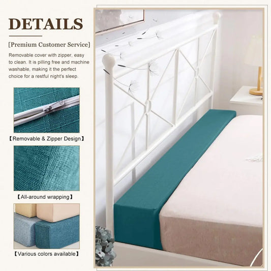 Mattress Bed Filler Bed Extender,  Headboard Pillow, Closed Gap between Mattress Headboard and Wall Bed Cushion Sofa Pad