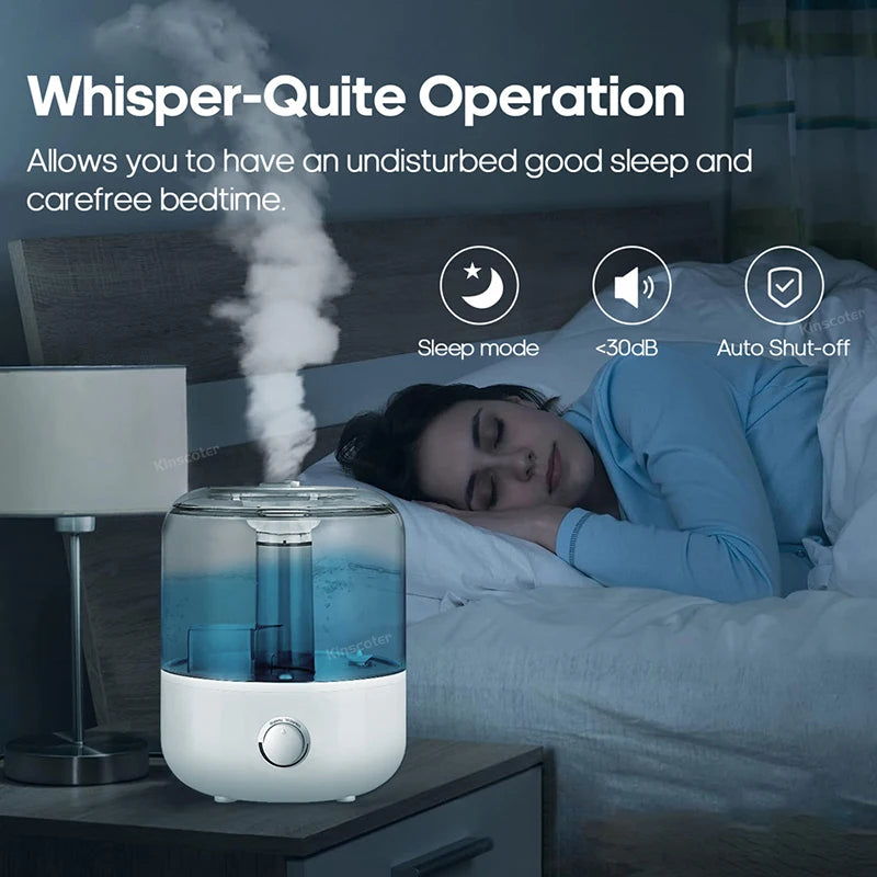 3L or 5L ,Professional Air Humidifier with Large Capacity and Aroma Diffuser with 3 levels of mist diffusion.