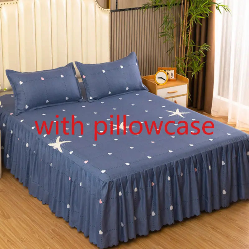 Sheet Set Household with Pillowcase Fashion Modern Water-proof Universal Skin-friendly Single Double Home Textile Bedding Luxury