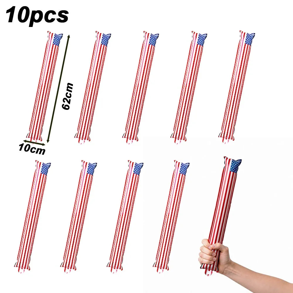 American Flag Balloons Set,  Patriotic Days Foil Balloons For USA Theme Party Decoration, Patriotic Balloons