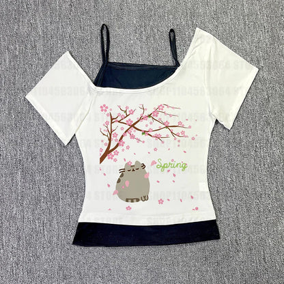 Girls Slim Tops Streetwear  Fit Tank Tops,  Vintage Graphic Womens /girls Summer Tank