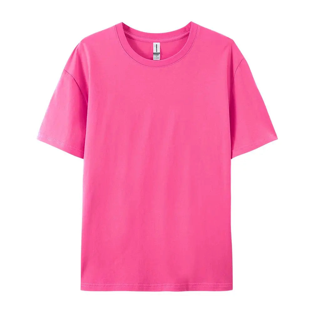 100% Cotton Solid T-shirts for Men / Woman, older Teens, Short Sleeve Fashion Brand Trend,  Casual Soft Clothing Tees,  Customized Products,  Summer Tops, ,