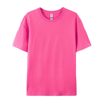 100% Cotton Solid T-shirts for Men / Woman, older Teens, Short Sleeve Fashion Brand Trend,  Casual Soft Clothing Tees,  Customized Products,  Summer Tops, ,