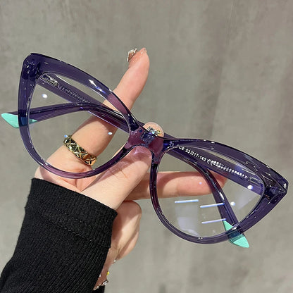 Stylish Cat-eye Frames for  Women.  Computer,  Anti- Blue Light Reading Glasses.  Also,   Customizable Prescription, Myopia /Hyperopia Glasses.