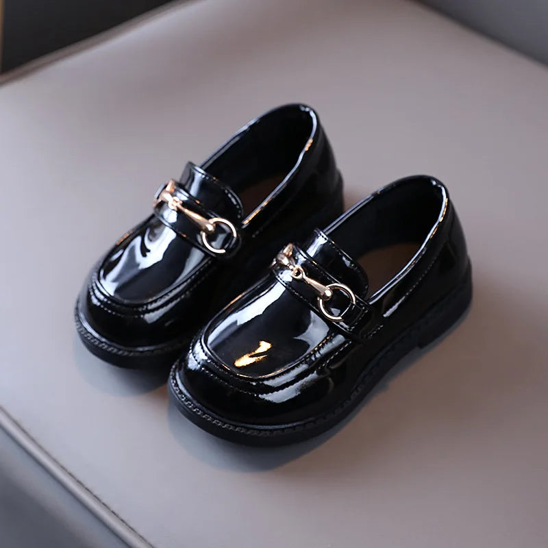 Girls  Shoe Fashion Flats for Children.   Casual Kids Shoes  Comfortable PU Leather Shoes.  Boys /Girls / Kids  Candy Loafers Flat Shoe여아 구두