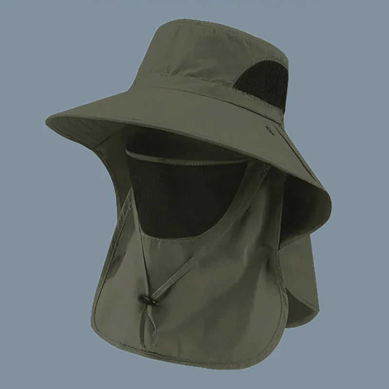 Summer Sun Hats, UV Protection for  Outdoor Hunting,  Fishing Cap For Men /Women Hiking, Camping,  Visor Bucket Hat Neck Flap, Fisherman Hat